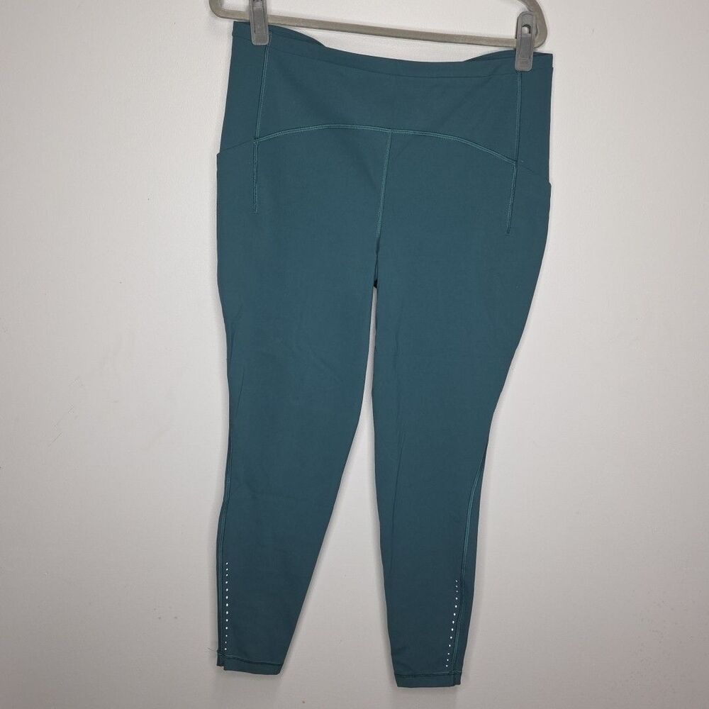 Lululemon Swift Speed HR Tight 28”  Brushed Luxtreme Size 14 Green Jasper 51551